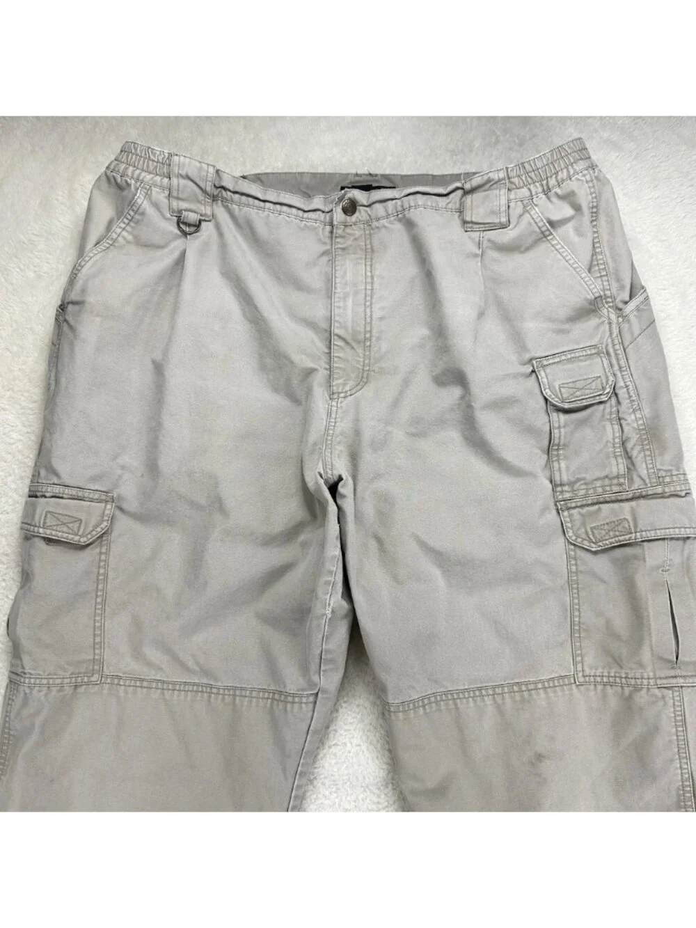 5.11 Tactical Flannel Pants Adult 44x34 Tan Khaki Pockets 74268 Mens “Read”